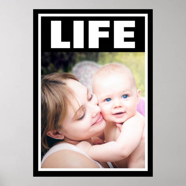 POSTER MÈRE SOURIANTE PRO-VIE ET FAMILLE BÉBÉ (Devant)