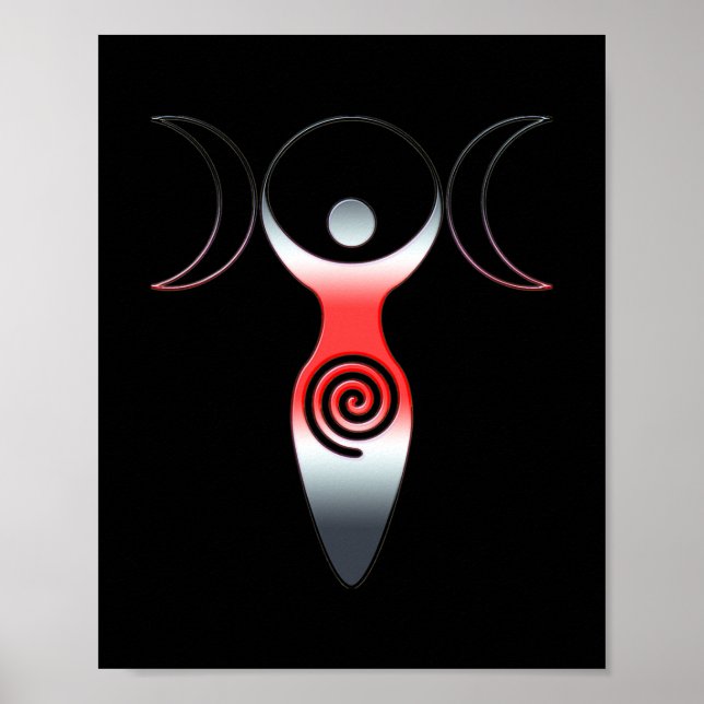 Poster Mère Terre Gaya Trinity Déesse Spirale 4 Ventilate (Devant)