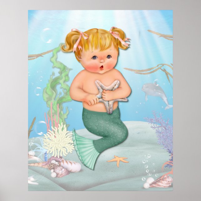 Poster MerGirl avec Starfish (Devant)