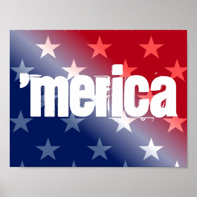 Poster 'Merica 11"x8.5" (Devant)