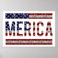 MERICA - American Pride Slang États-Unis Drapeau