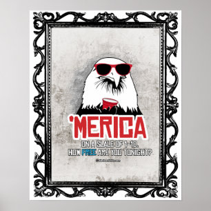 Poster Merica - combien libres êtes vous ce soir