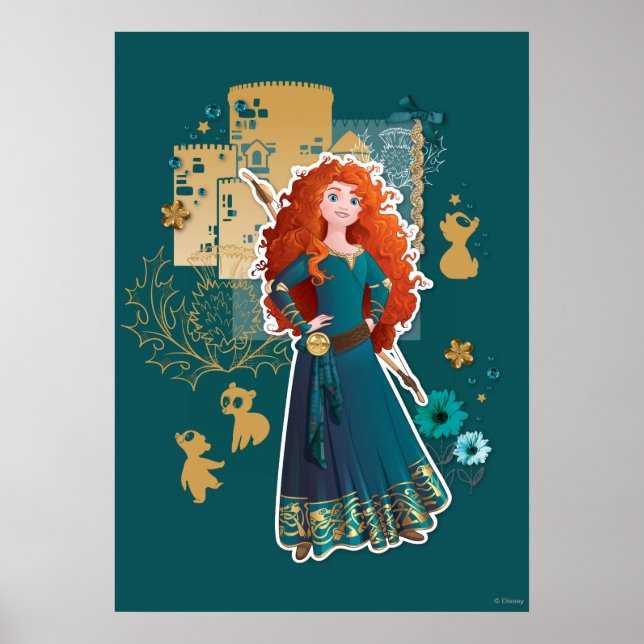 Poster Merida - La confiance me rend courageuse (Devant)