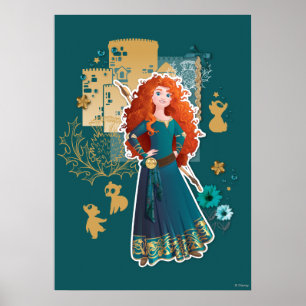 Poster Merida - La confiance me rend courageuse