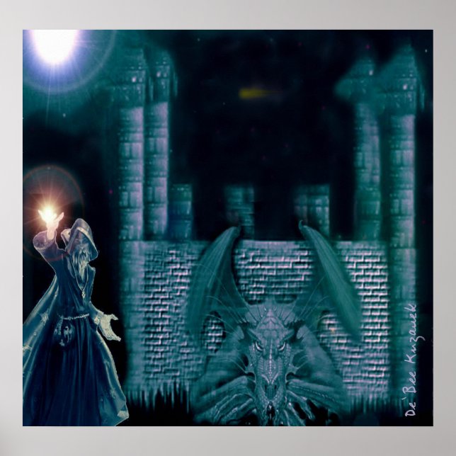 Poster Merlin et le dragon (Devant)