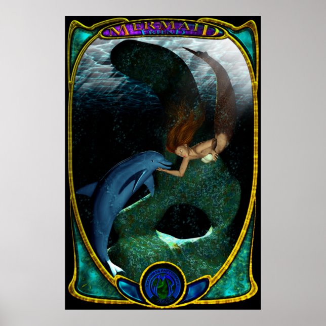 Poster Mermaid & Friend (Devant)