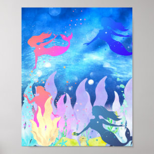 Poster Mermaid joue