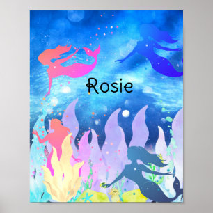 Poster Mermaid joue