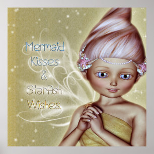 Poster Mermaid Kisses
