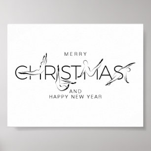 Poster Merry Christmas Pilates instructor Gift Tags Bumpe