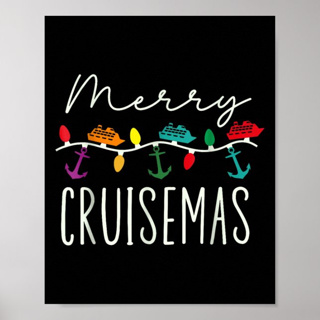 Poster Merry Cruise-mas Cruise Christmas Xmas Pajamas Hol (Devant)
