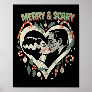 Poster Merry Et Effrayant Frankie Et Liz Christmas