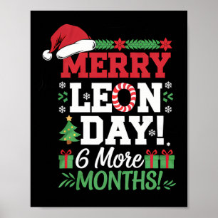 Poster Merry Leon Day Noel Ckwards Funny Christmas Counte