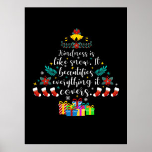 Poster Merry Xmas Kindness Is Like Snow