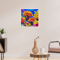 Merveille d'Art de Récif de Corail Vibrant