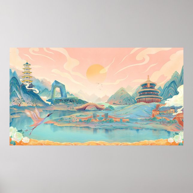 Poster Merveilles De La Chine (Devant)