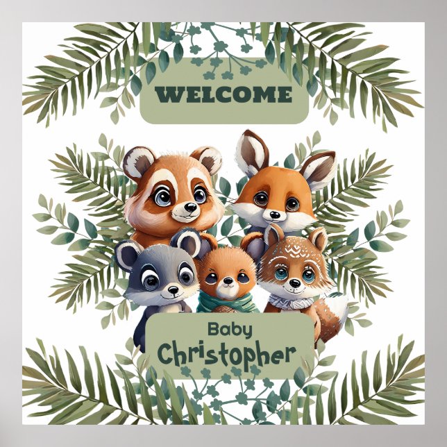 Poster Merveilleuse Forêt Enchantée (Devant)