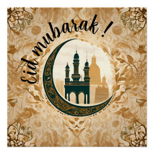 Poster Merveilleux "Aïd Moubarak"