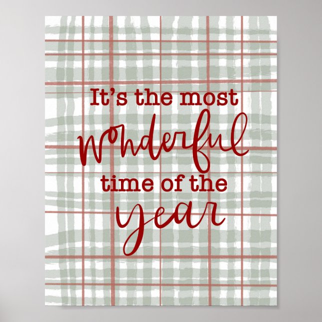 Poster Merveilleux Mur de Noël (Devant)