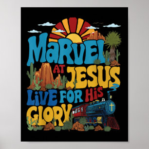Poster Merveillez-Vous De Jésus Vbs 2025 Vivre Pour La Gl