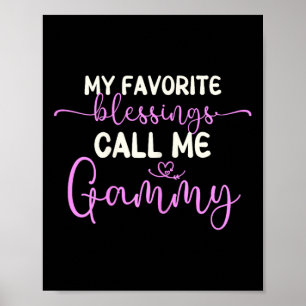 Poster Mes Bénédictions Favorites Appelez-Moi Gammy Grand