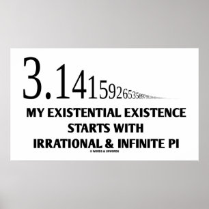 Poster Mes débuts existentiels d'existence avec pi