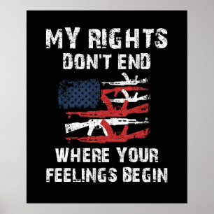 Poster Mes droits ne s'arrêtent pas là où vos sentiments