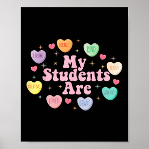 Poster Mes Étudiants Sont Assez Amicaux Pour La Saint Val