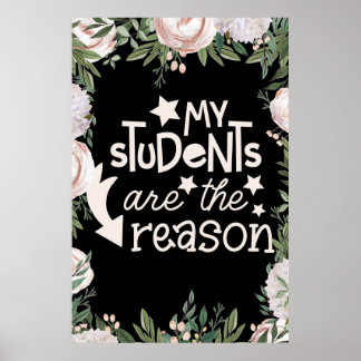 Poster Mes étudiants sont l'affiche de la raison