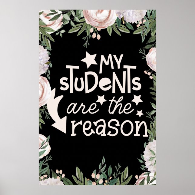 Poster Mes étudiants sont l'affiche de la raison (Devant)