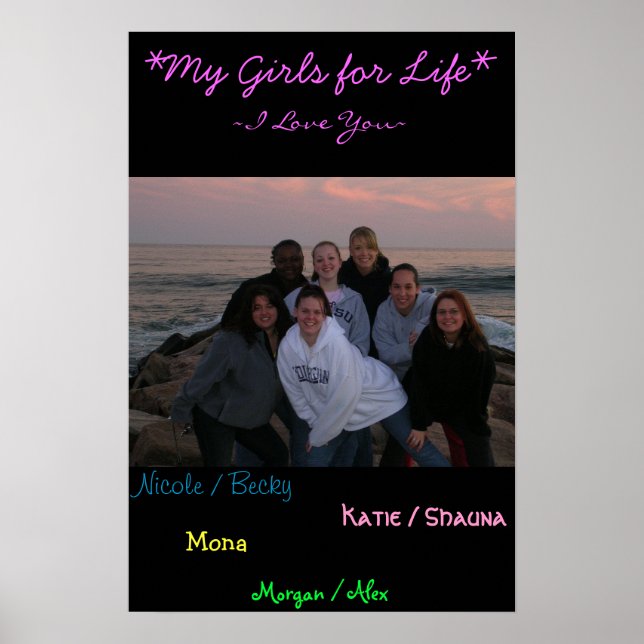 Poster mes filles (Devant)