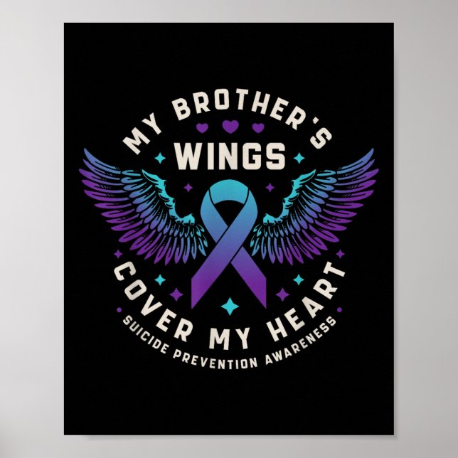 Poster Mes frères ailes couvrent mon coeur la prévention  (Devant)