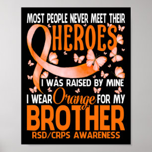 Poster Mes Héros Je Porte Orange Pour Mes Frères Crps Rsd
