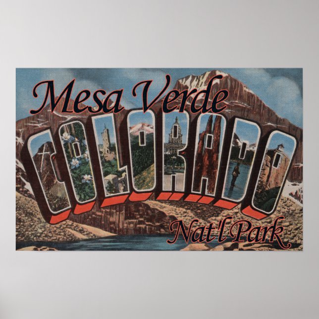 Poster Mesa Verde Nat'l Park, Colorado (Devant)