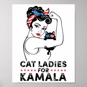 Poster Mesdames Pour Kamala Harris Pour Président 2024 El