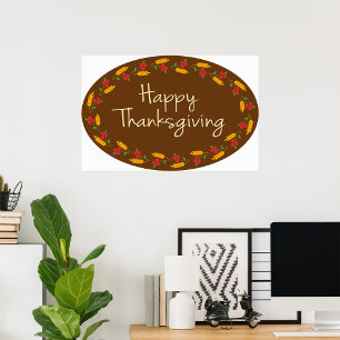 Poster Message bon thanksgiving