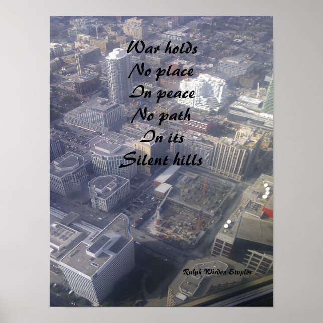 Poster Message d'affiches de paix (Devant)