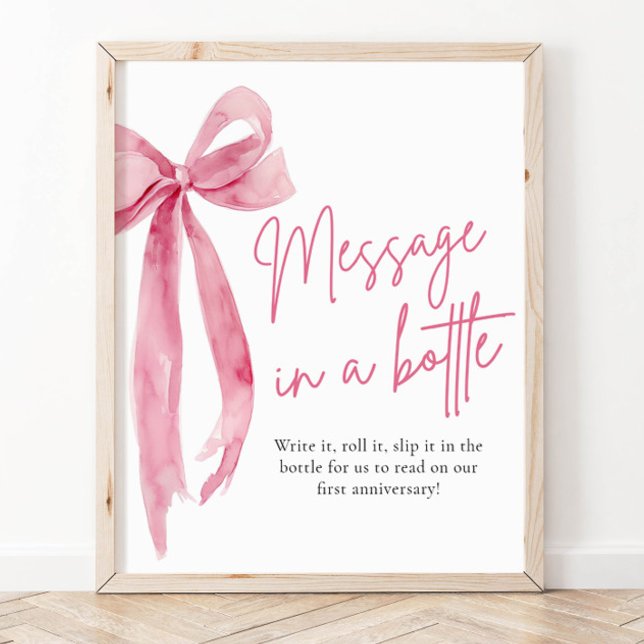 Poster Message De Bow Rose Vive Dans Un Jeu De Signes De  (Créateur téléchargé)
