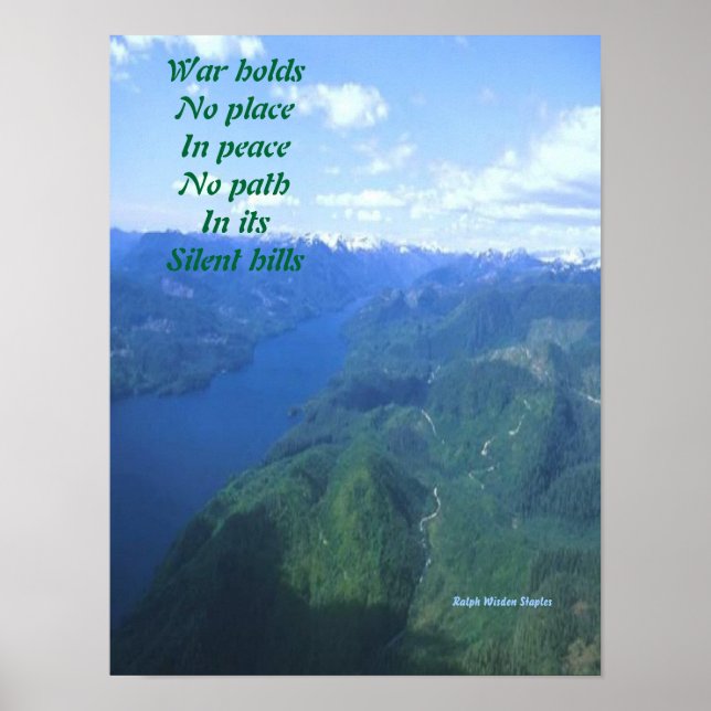 Poster Message de l'affiche de paix (Devant)