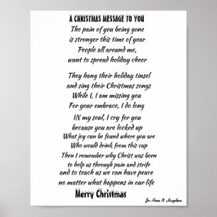 POSTER MESSAGE DE NOËL POUR UN PROCHE INCARCÉRÉ