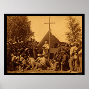 Poster Messe catholique du dimanche matin 1861