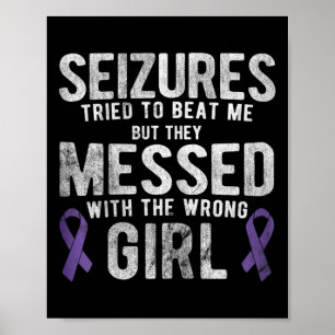 Poster Messed Avec La Mauvaise Sensibilisation À L'Épilep
