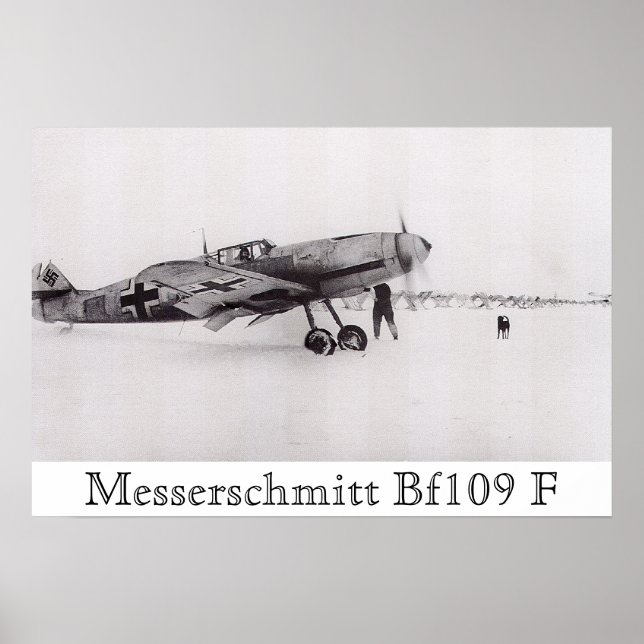 Poster Messerschmitt Bf-109F (Devant)