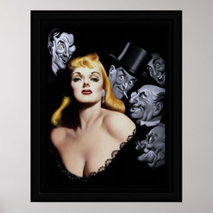 Poster Messieurs Prefer Blondes par Earle Kulp Bergey