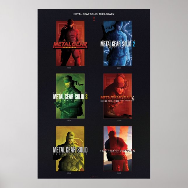 Poster Metal Gear Solid Legacy Metal Gear Solid IV Tribut (Devant)