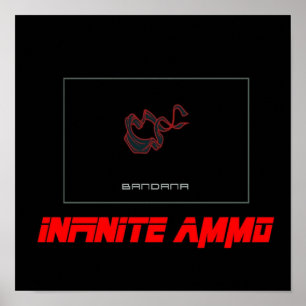 Poster Métal Gear Solide Bandana Infinite Ammo