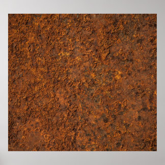 Poster Métal rouillé : Esthétique en fer texturé.