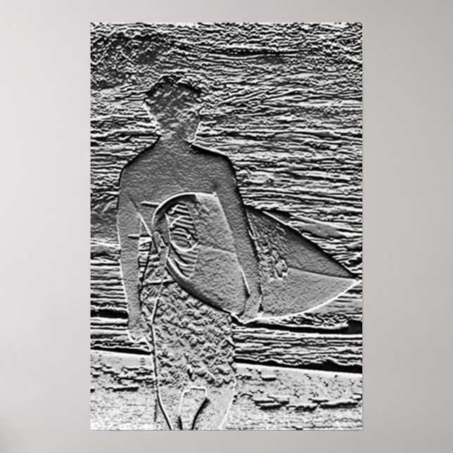Poster Métal surf (Devant)