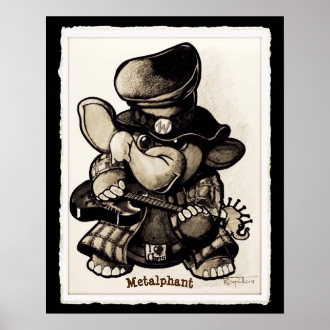 Poster métallique en métal - différentes tailles e (Devant)