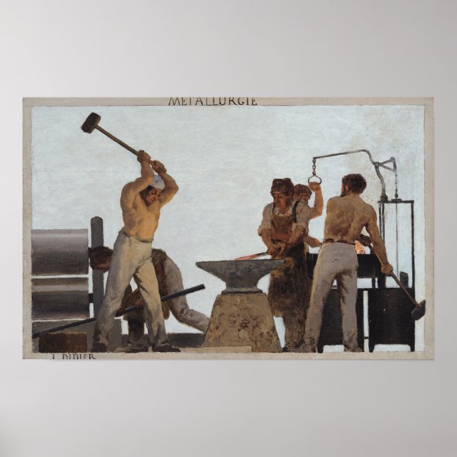 Poster Métallurgie (Devant)